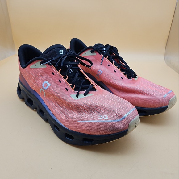 On Course Other - On Cloud Running Shoes Men's Size 12.5 Orange Black Helion Cloudtec Cloudspark